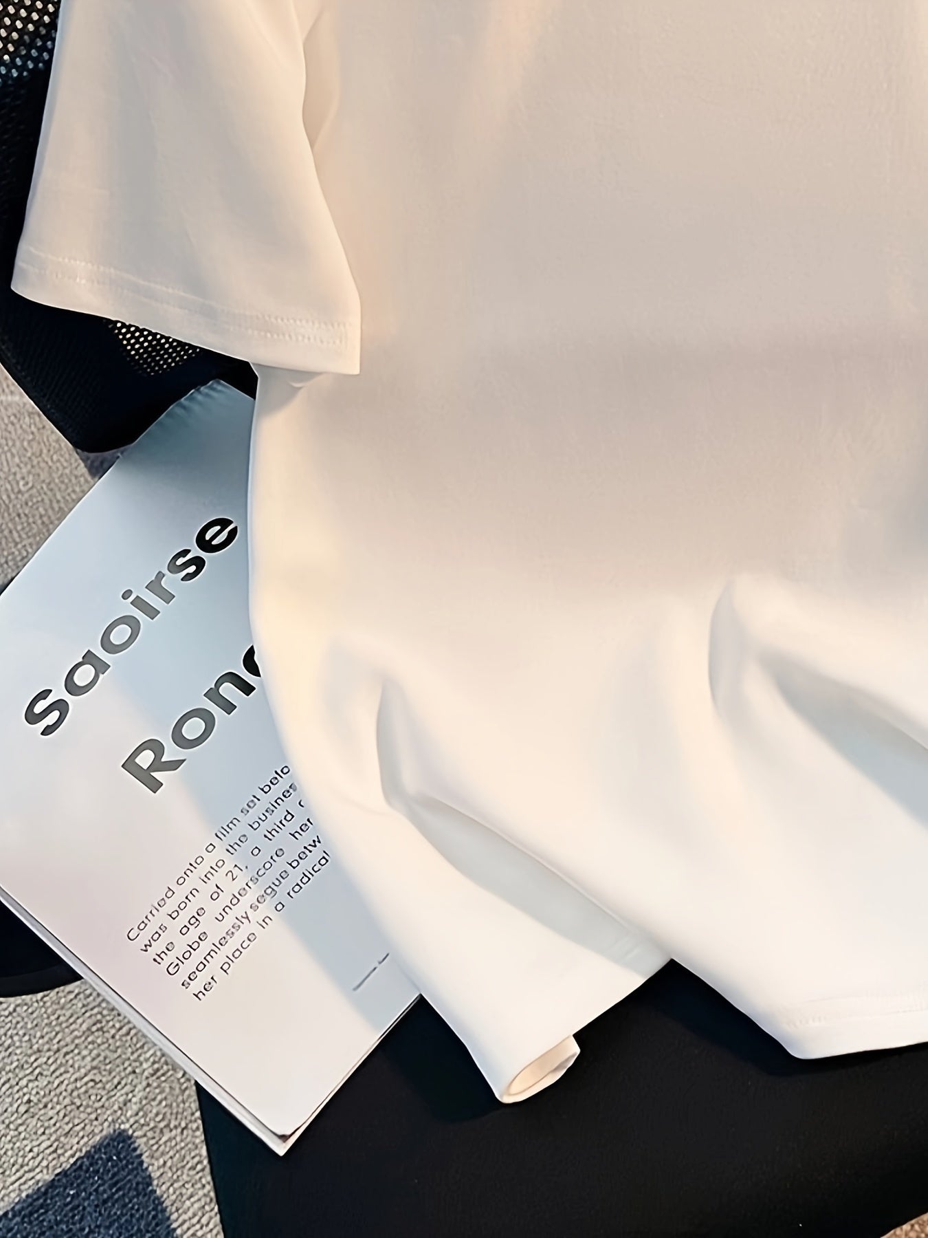 Rundhalsausschnitt, Herz-Grafikdruck, kurze Ärmel, 100 % Baumwolle, lässig, trendig, vielseitiges T-Shirt