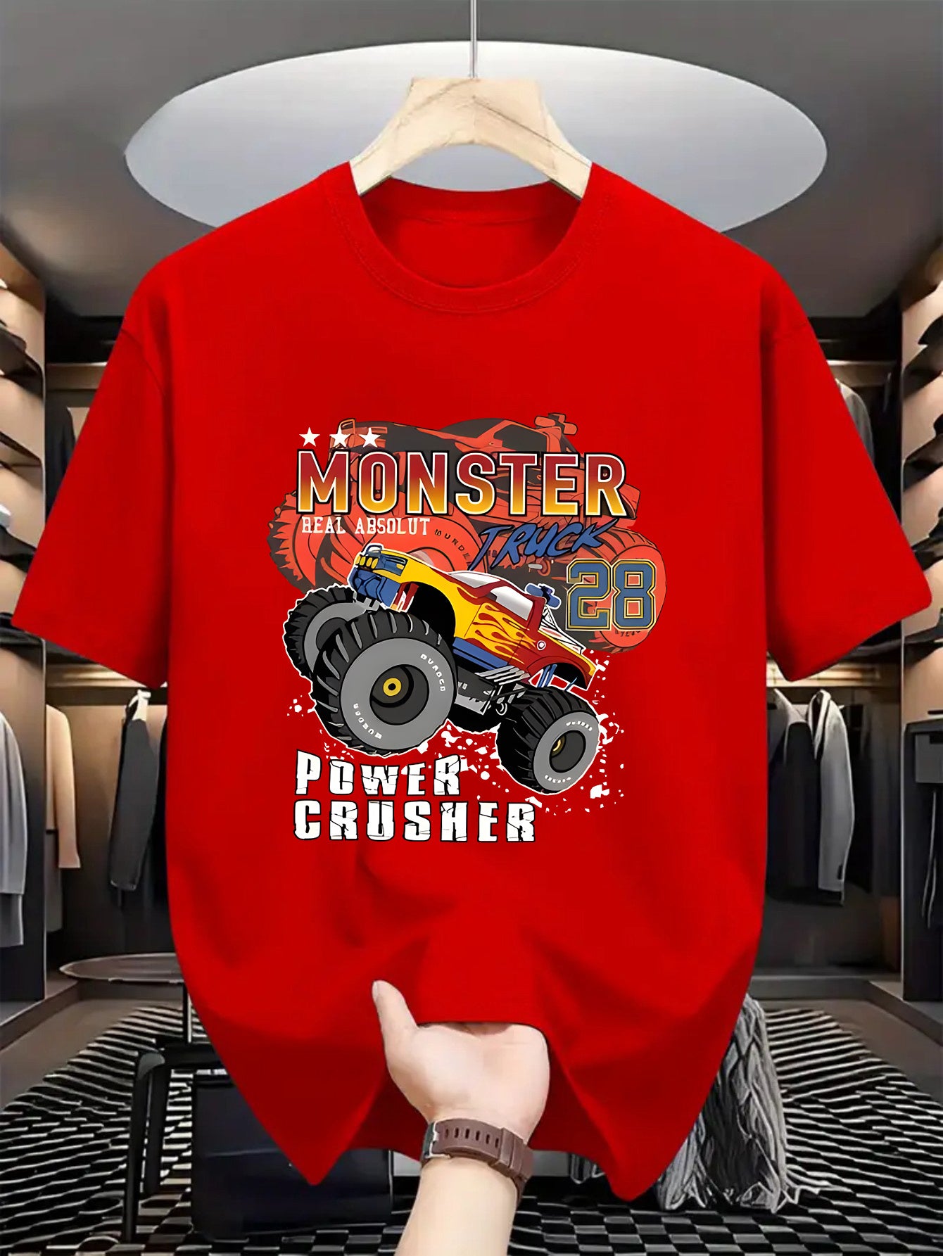 Jungenmode Baumwoll-T-Shirt mit Elasthan, kurze Ärmel, Rundhalsausschnitt – bequemes Frühlings-/Sommer-Oberteil, Jungenmode, Baumwolle
