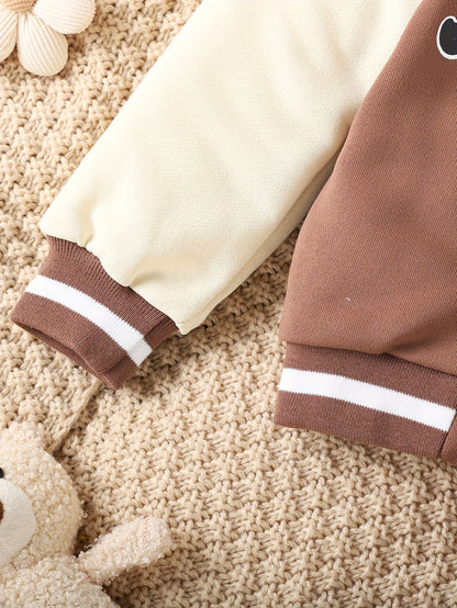 Preppy Stil Mädchen 2 stücke BABY Gedruckt Baseball Jacke + Falten Rock Set