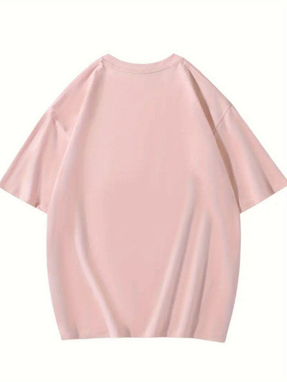 Jungenmode Baumwoll-T-Shirt mit Elasthan, kurze Ärmel, Rundhalsausschnitt – bequemes Frühlings-/Sommer-Oberteil, Jungenmode, Baumwolle