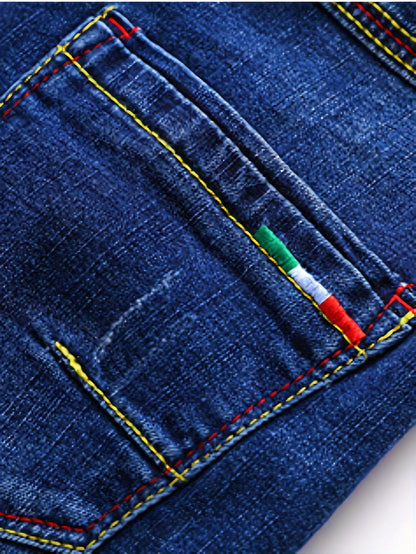 Lange Jeans für Jungen, geeignet für Frühling, Sommer und Herbst, lässiger Style für Kinder.