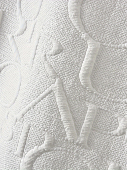 3-teiliges Set Jungen-Outfit Alphabet Jacquard gemustertes T-Shirt Tasche und Shorts Sommerkleidung für Jungen