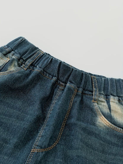 Stilvolle Vintage von Männern gewaschene Jeans lange Hosen für alle Jahreszeiten