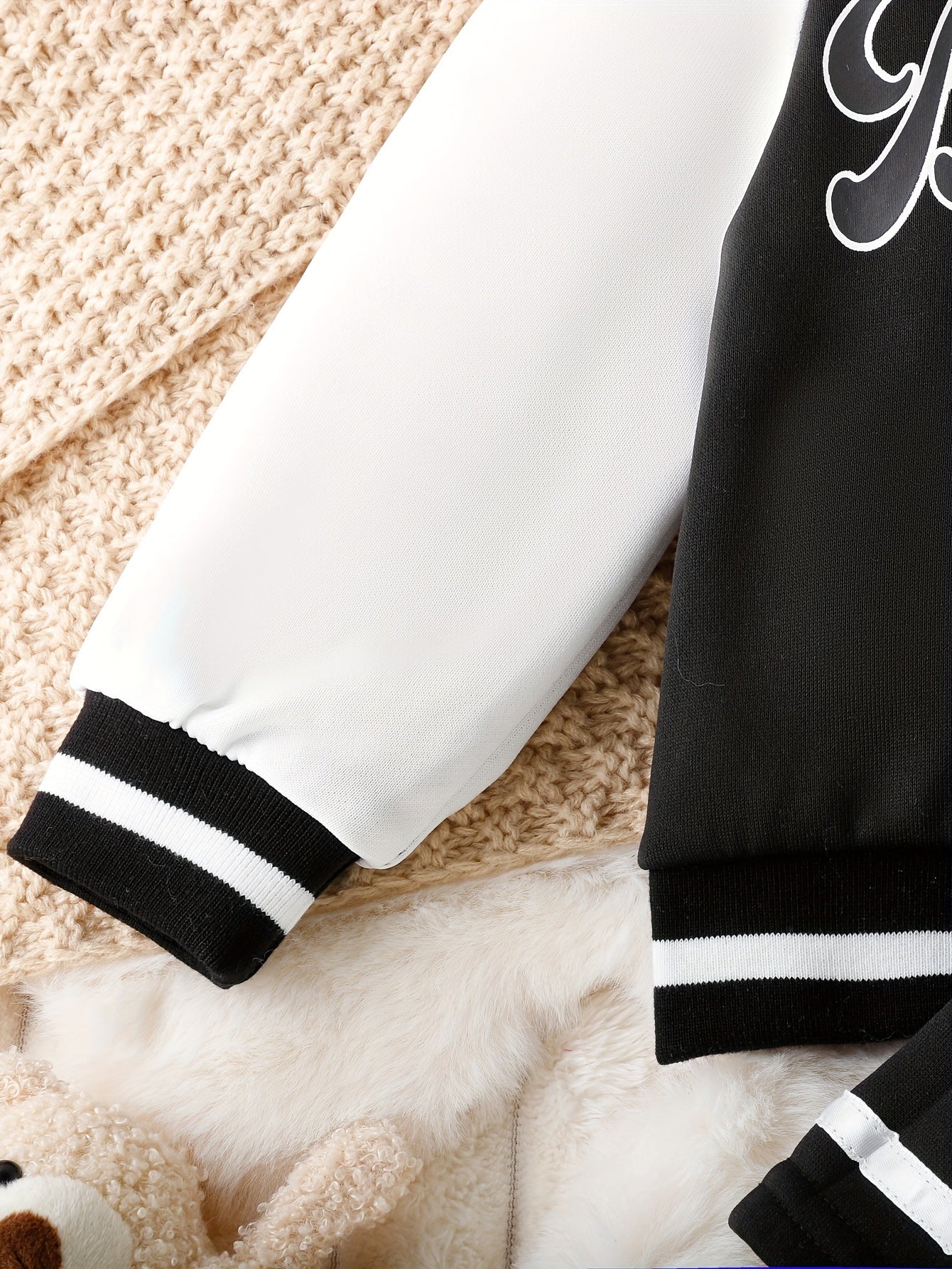 Preppy Stil Mädchen 2 stücke BABY Gedruckt Baseball Jacke + Falten Rock Set