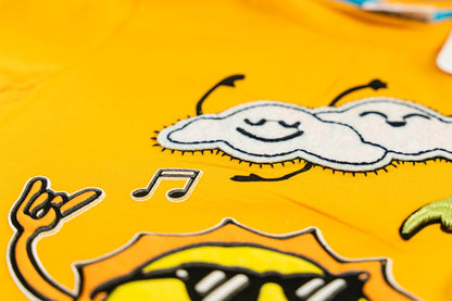 Jungen T-Shirt Shark und Palme Muster