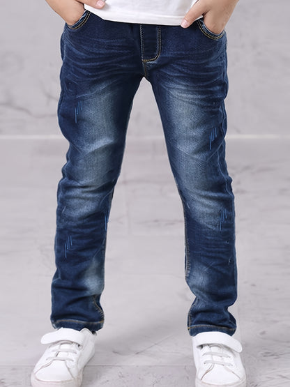 Stilvolle Vintage von Männern gewaschene Jeans lange Hosen für alle Jahreszeiten