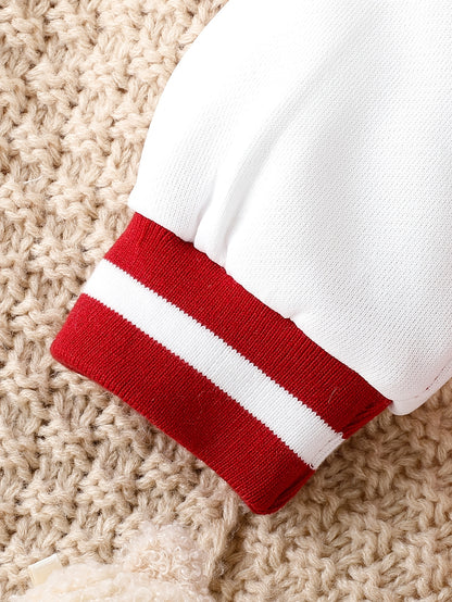 Preppy Stil Mädchen 2 stücke BABY Gedruckt Baseball Jacke + Falten Rock Set