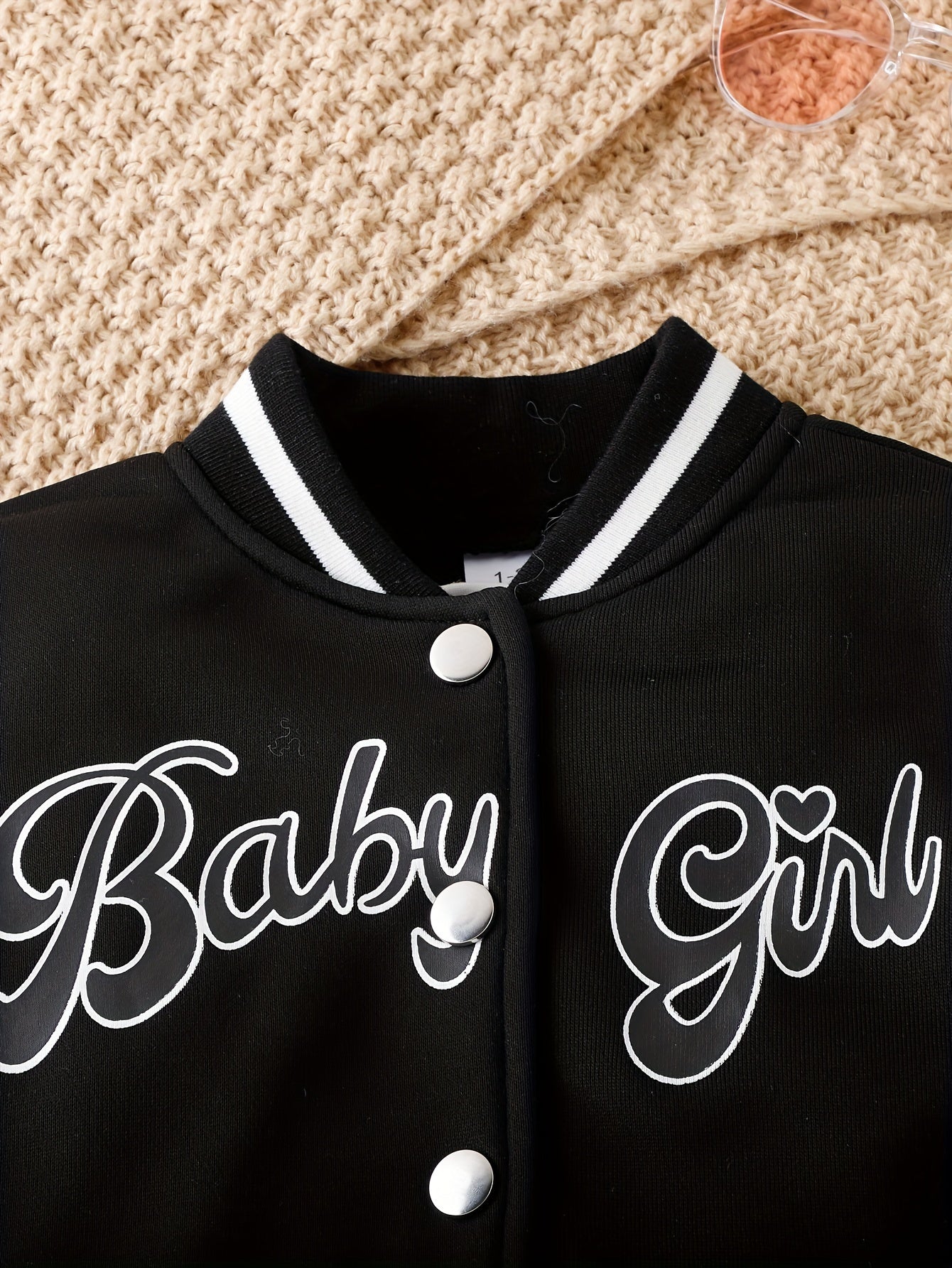 Preppy Stil Mädchen 2 stücke BABY Gedruckt Baseball Jacke + Falten Rock Set