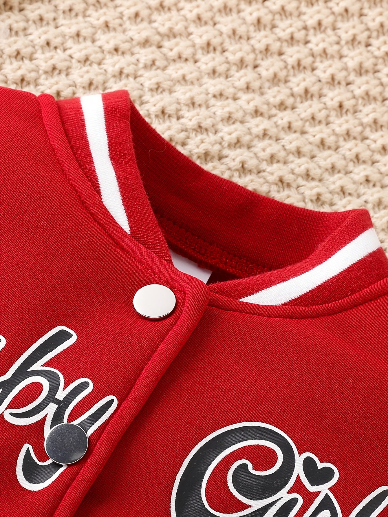 Preppy Stil Mädchen 2 stücke BABY Gedruckt Baseball Jacke + Falten Rock Set