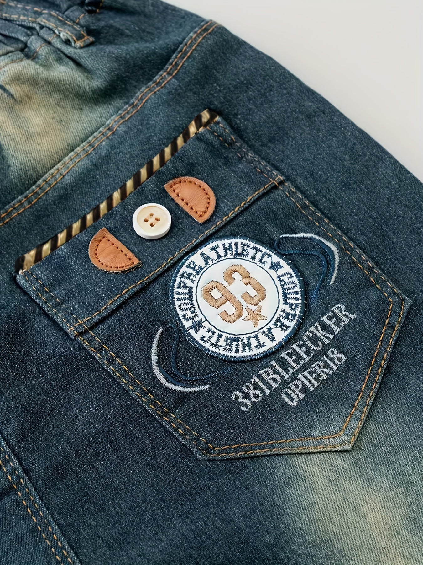 Stilvolle Vintage von Männern gewaschene Jeans lange Hosen für alle Jahreszeiten